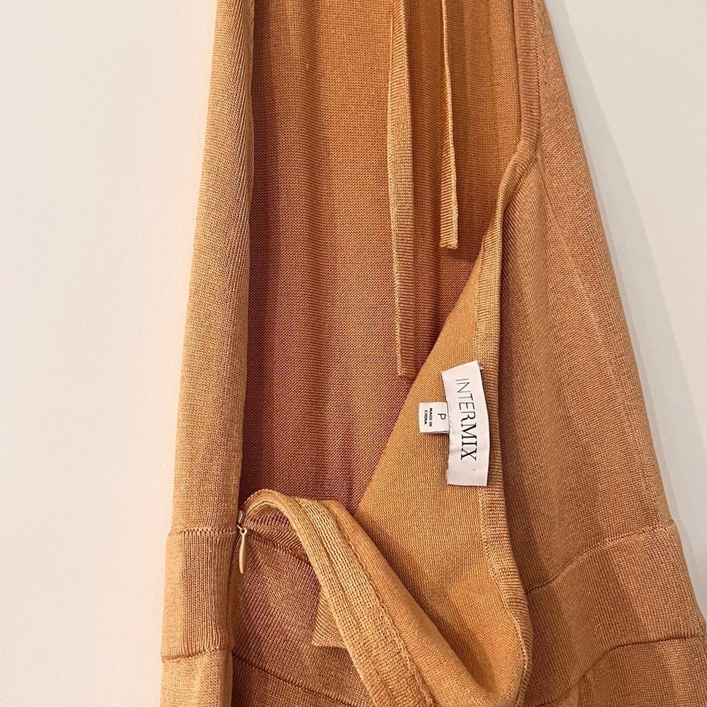 INTERMIX Gold Halter Jumpsuit - Picture 4 of 9